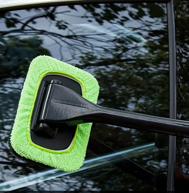 1 Stück, Autofenster-Reinigungsbürste, Auto-Dual-Use-Staubentfernungs-Antibeschlag-Glasbürste, Frontglas-Mopp, Autofenster-Reinigung, Glasreiniger